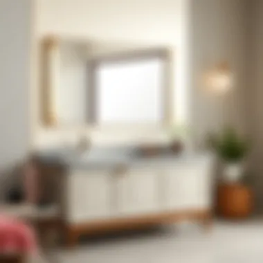 Elegant bathroom vanity with innovative features